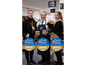 Puxton Farmshop & Butchers celebrates triple gold at Taste of the West Awards